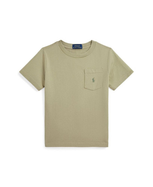 Toddler and Little Boys Cotton Jersey Pocket Tee