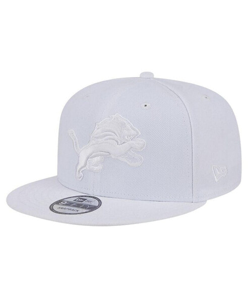 Men's Detroit Lions Main White on White 9Fifty Snapback Hat