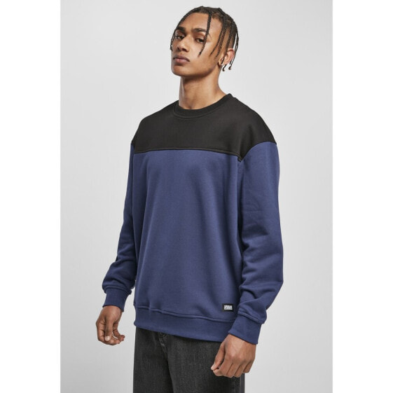 URBAN CLASSICS Sweatshirt Round Neck Upper Block