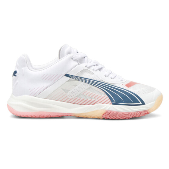 Puma Accelerate Nitro Sqd Racquet Sports Womens White Sneakers Athletic Shoes 1