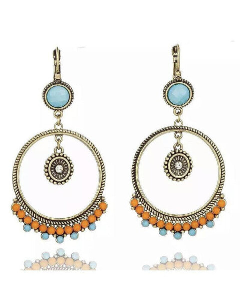 Vintage like Boho Dangle Hoop Earrings