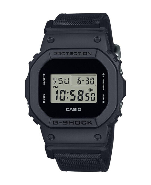 Men's Digital Black Cordura and Resin Watch, 42.8mm, DW5600BCE-1