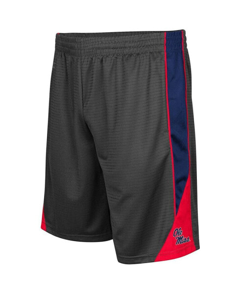 Men's Charcoal Ole Miss Rebels Turnover Shorts