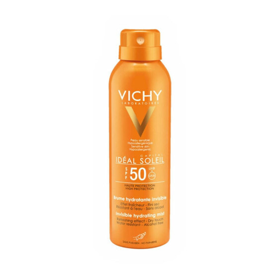 Vichy Capital Soleil SPF50 Гипоаллергенный солнцезащитный водостойкий спрей с матирующим эффектом