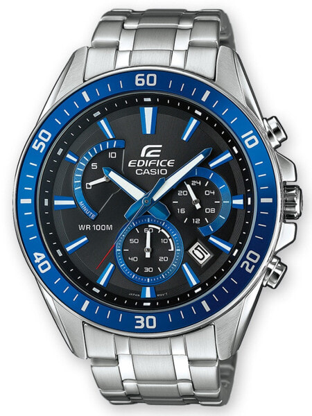 Хронограф мужские часы CASIO EDIFICE EFR-552D-1A2VUEF 45мм 10 АТМ