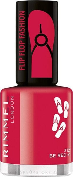 Nagellack - Rimmel Flip Flop Fashion 312 - Be Red-Y