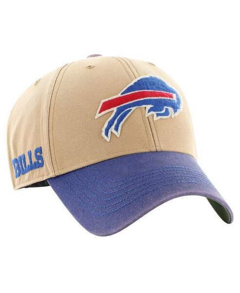 47 Brand Men's Khaki/Royal Buffalo Bills Dusted Sedgwick MVP Adjustable Hat