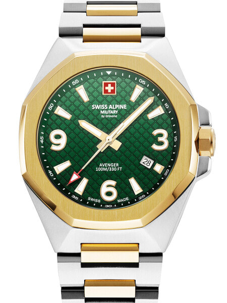 Часы и аксессуары Swiss Alpine Military Avenger Mens Watch 42mm 10ATM