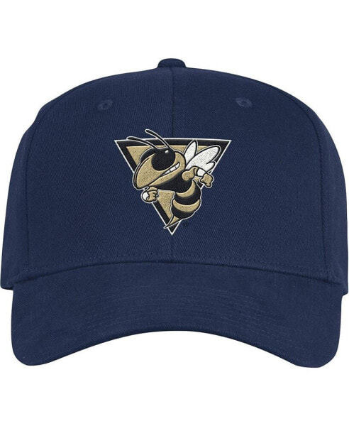 Men's Navy Georgia Tech Yellow Jackets Vault Slouch Flex Hat
