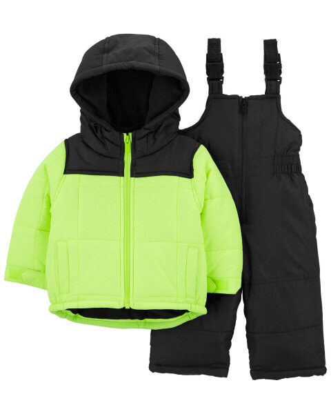 Baby 2-Piece Colorblock Snowsuit 18M