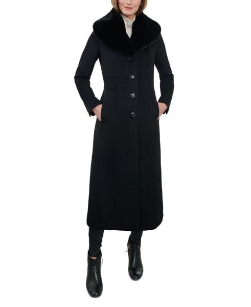Women's Wool Blend Maxi Coat, Created for Macy's