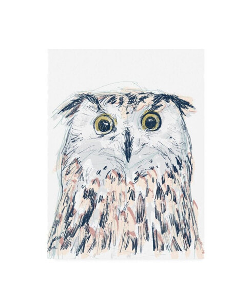 June Erica Vess Funky Owl Portrait II Canvas Art - 15.5" x 21"