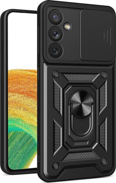 Hurtel Hybrid Armor Camshield etui do Samsung Galaxy A14 pancerny pokrowiec z osłoną na aparat czarne