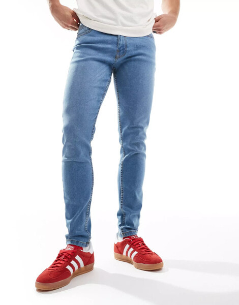 DTT stretch skinny fit jeans in light blue