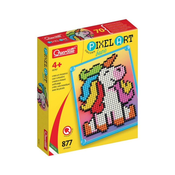 Развивающие игры Quercetti Пиксельное искусство Основной Единорог 877 деталей