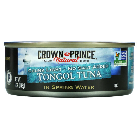 Консервы рыбные Crown Prince Natural светлый тунец в собственном соку без соли 142 г
