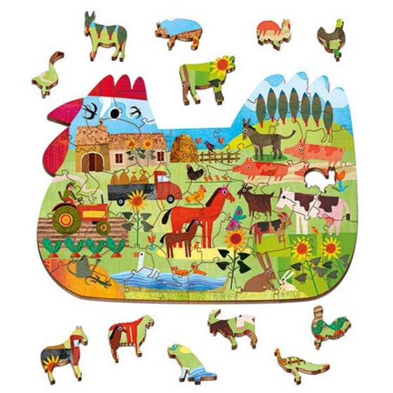 LUDATTICA Woody The Farm Puzzle