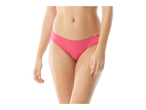 Vince Camuto Surf Shades Shirred Cheeky Bikini Bottoms Dragon Fruit XS 307040