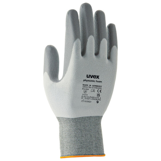 Перчатки защитные Uvex 6005012 - Серый - Белый - Евро - Взрослый - Универсальный - 1 шт.