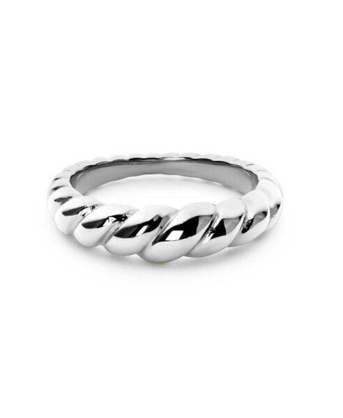 Twist Ring - Rope Slim Silver