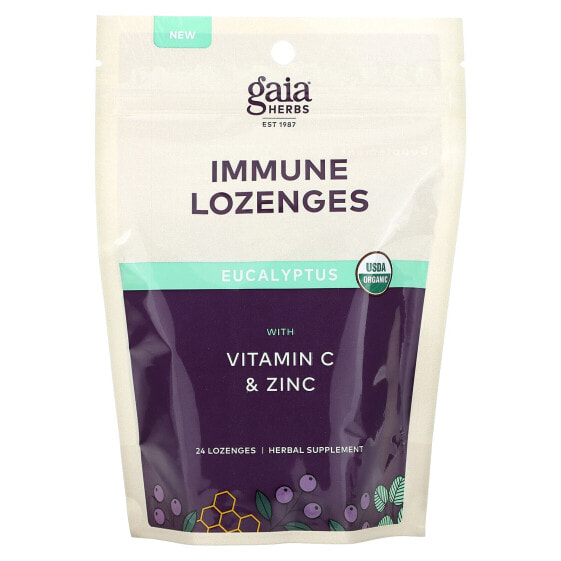 Immune Lozenges, Eucalyptus, 24 Lozenges