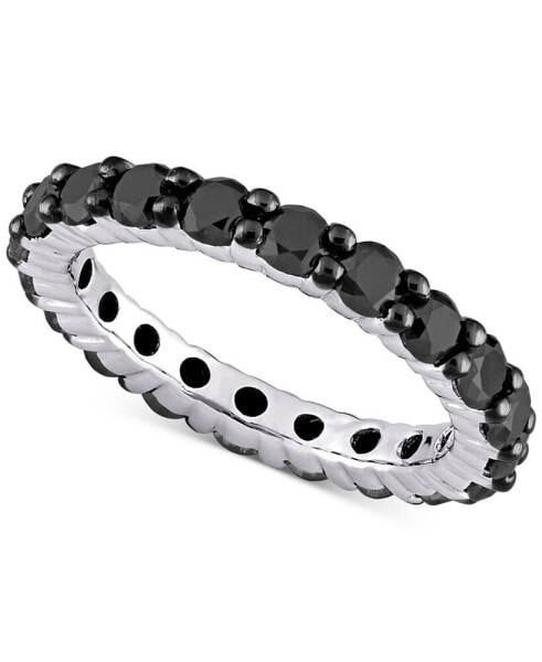 Кольцо Macy's Black Diamond Eternity Band