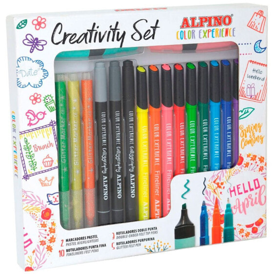 ALPINO Set 20 All Purpose Creative Markers