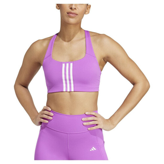 ADIDAS Powerimpact 3 Stripes sports bra medium support