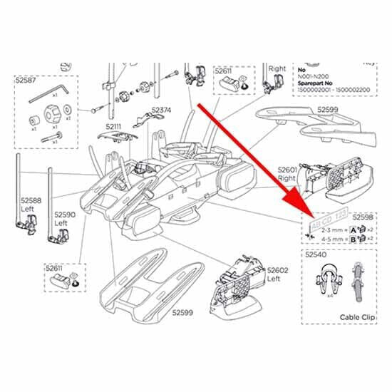 THULE Numberboard Clip 52598 2A+2B