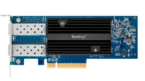 Synology E10G21-F2 - Internal - Wired - PCI Express - Fiber - 10000 Mbit/s - Black - Blue - Silver