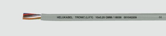 Helukabel TRONIC (LiYY) - Low voltage cable - Grey - Polyvinyl chloride (PVC) - Cooper - 0.34 mm² - 6.5 kg/km
