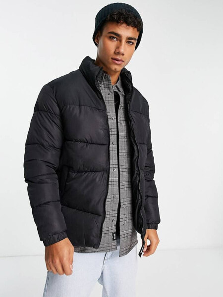 Jack & Jones Originals puffer jacket in black