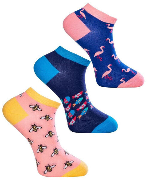 Mens Novelty Ankle Socks, Pack of 3