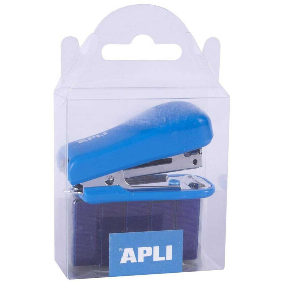 APLI Pack Staples And Stapler 5 Units