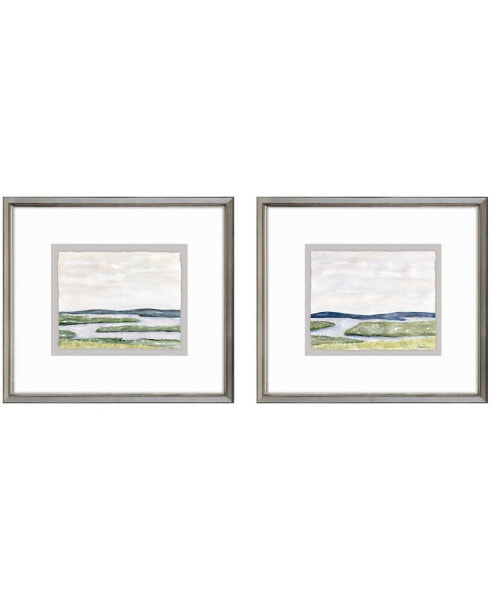 Waterside Marsh Framed Art, Set of 2