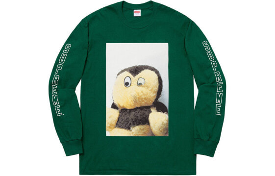 Supreme FW18 Mike Kelley AhhYouth! L/S Tee Dark Green 艺术家联名款 印花打底长袖T恤 男女同款 墨绿色 送礼推荐 / Футболка Supreme FW18 Mike SUP-FW18-312