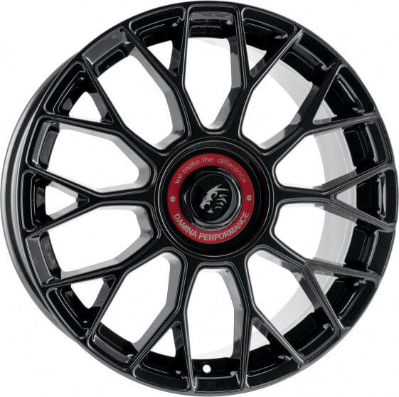 Колесный диск литой Damina Performance DM10 black - Inlay red 8x18 ET30 - LK5/112 ML72.6