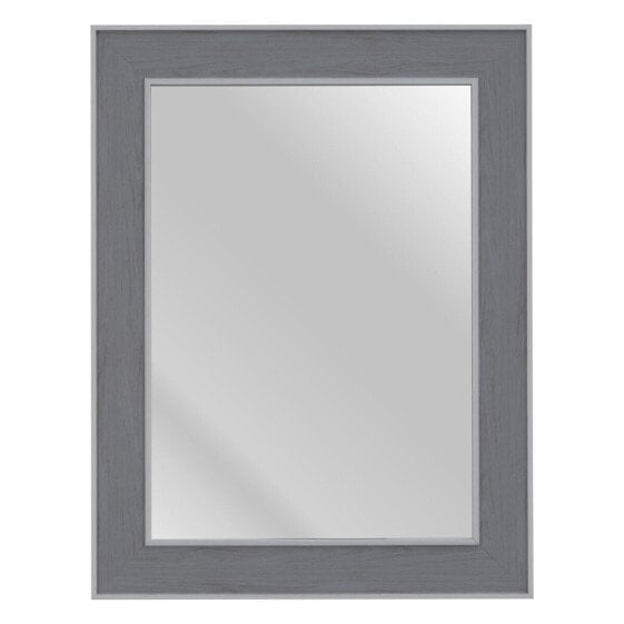 Настенное зеркало 66 x 2 x 86 cm Серый Деревянный Белый