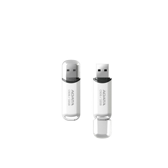 USB флеш-накопитель ADATA 32GB C906 - 32 GB - USB Type-A - 2.0 - Cap - 9 g - White