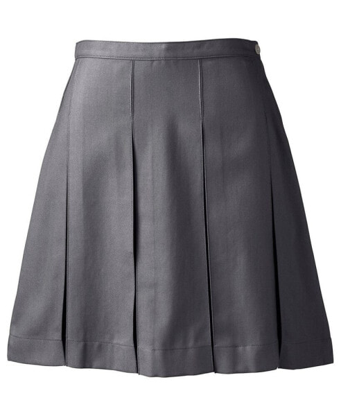 Women's School Uniform Box Pleat Skirt Above The Knee