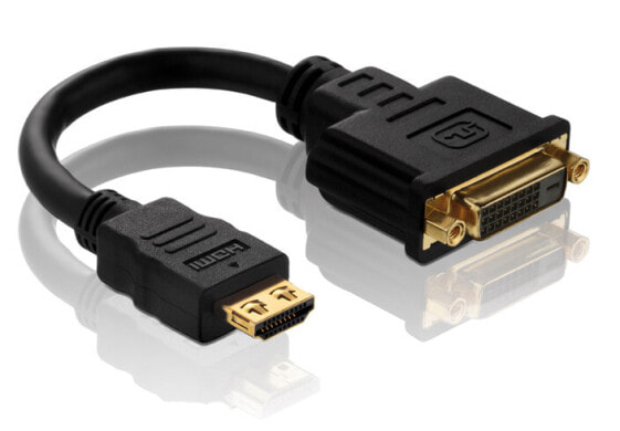 PureLink PureInstall Serie HDMI DVI Adapterkabel vergoldet St. A 24+1pol DVI-D Bu. - Adapter - Digital/Display/Video