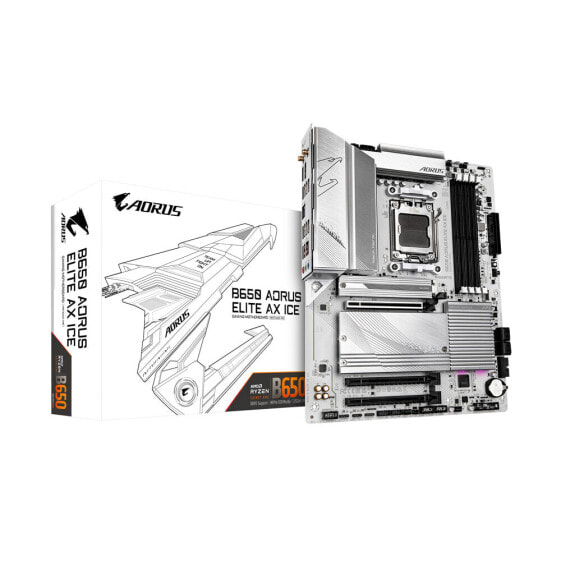 Gigabyte MB GBT AMD AM5 B650 A ELITE AX ICE - AMD Sockel AM5 (Ryzen Zen4) - ATX