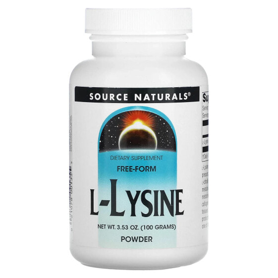 Пробиотический порошок L-Lysine Source Naturals 100 г