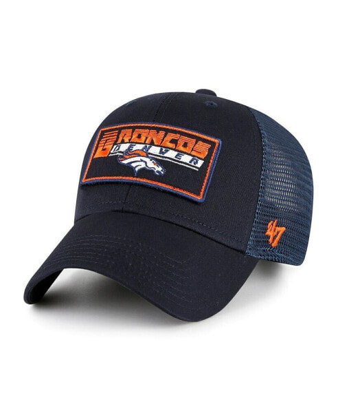 Big Boys and Girls Navy Denver Broncos Levee MVP Trucker Adjustable Hat