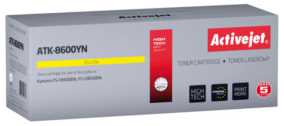 Activejet ATK-8600YN toner (replacement for Kyocera TK-8600Y; Supreme; 20000 pages; yellow) - 20000 pages - Yellow - 1 pc(s)