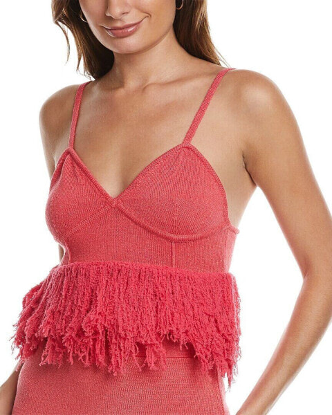 Joostricot Fringe Linen-Blend Tank Women's