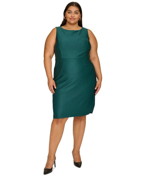 Plus Size Embellished Sleeveless Dress