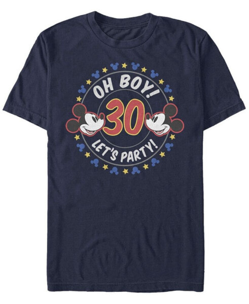 Men's Oh Boy Mickey 30 Short Sleeve Crew T-shirt