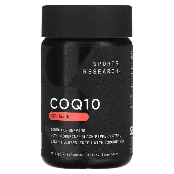 БАД Sports Research CoQ10, 100 мг, 120 капсул