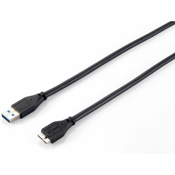 Кабель USB 3.0 A — Micro USB B Equip 128397 Чёрный 1,8 m